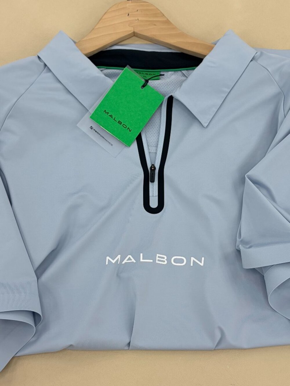 Malbon Performance Zip Raglan Polo - Picture 3 of 3